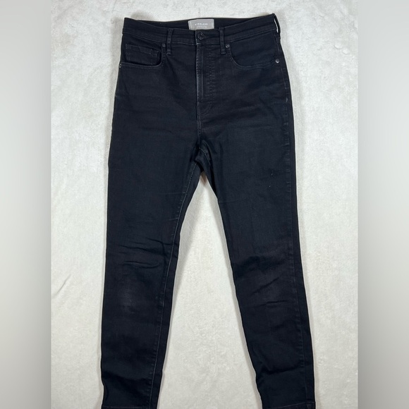 Women’s Everlane Size 30 Ankle High Rise Skinny Ankle Black Jeans - Picture 4 of 10
